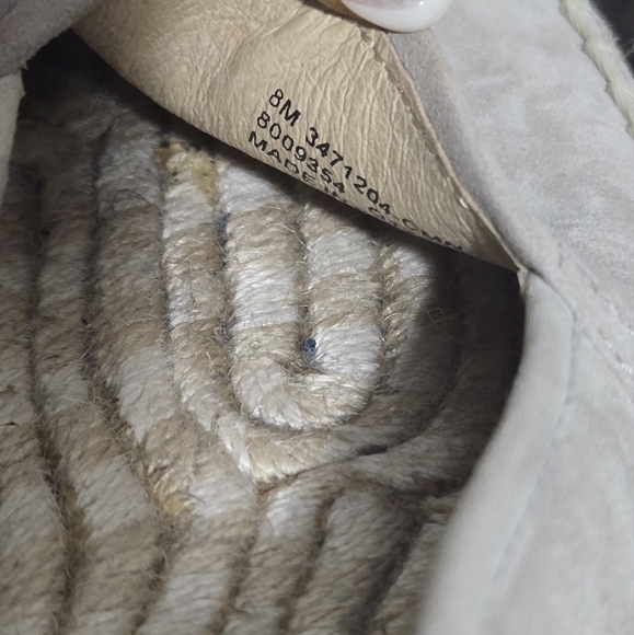 Frye Cement Lee Line Suede Espadrilles Flats size 8M - Picture 9 of 9